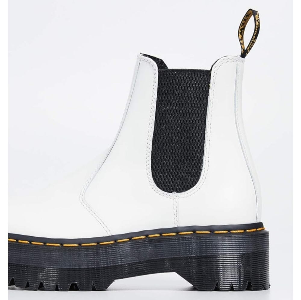 Dr. Martens White and Black Boots Size 8 - Picture 7 of 17